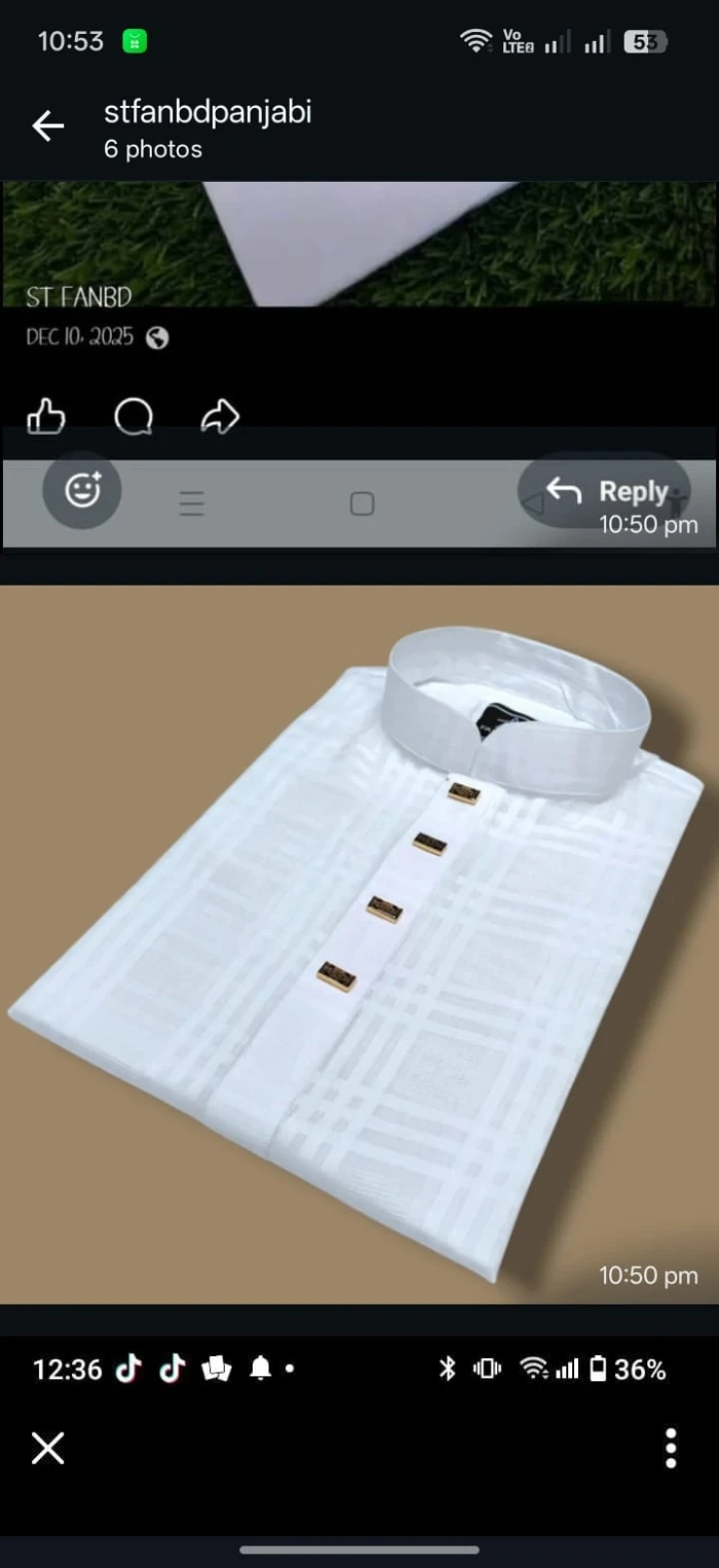 জামদানি কটন চেক সাদা